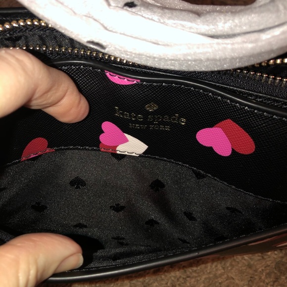 NWT-Kate Spade-SET-Flutter Hearts-Rory Crossbody Bag & Red Heart Coin Purse-$378 - Picture 10 of 16
